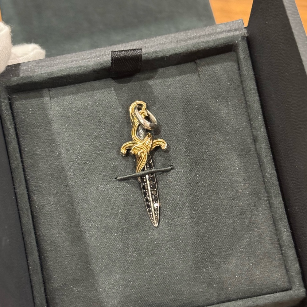 David yurman Gold and Silver Dagger Pendant ($Sold)